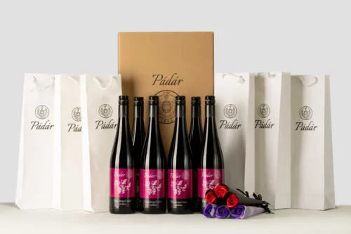 aronia balík + papierové ruže + taška (6x arónia + 6x ruža + 6x taška)