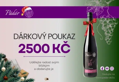dárkový poukaz v hodnotě 250 kč