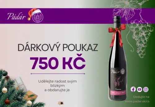 dárkový poukaz v hodnotě 250 kč